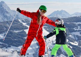 Cours de ski Enfants "SkiLL Happy Kids" (5-14 ans) avec Expérience avec SkiLL® École de ski Saalbach-Hinterglemm.