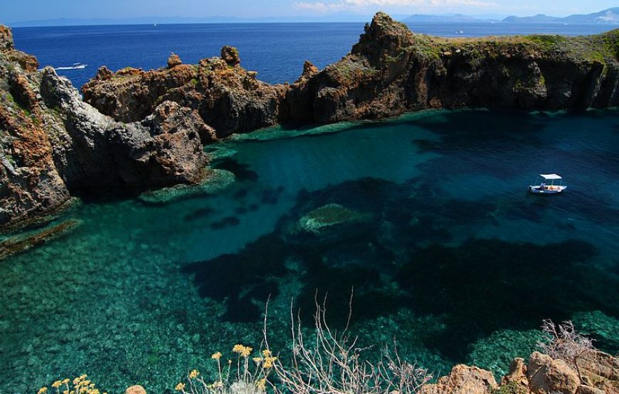 Bootstour von Lipari nach Vulcano, Panarea und Stromboli.