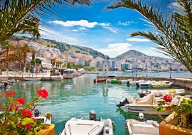 Foto van de stad Saranda, die bezocht kan worden op de dagtocht naar Saranda en Butrint Nationaal Park vanuit Corfu met Ionian Cruises Corfu.