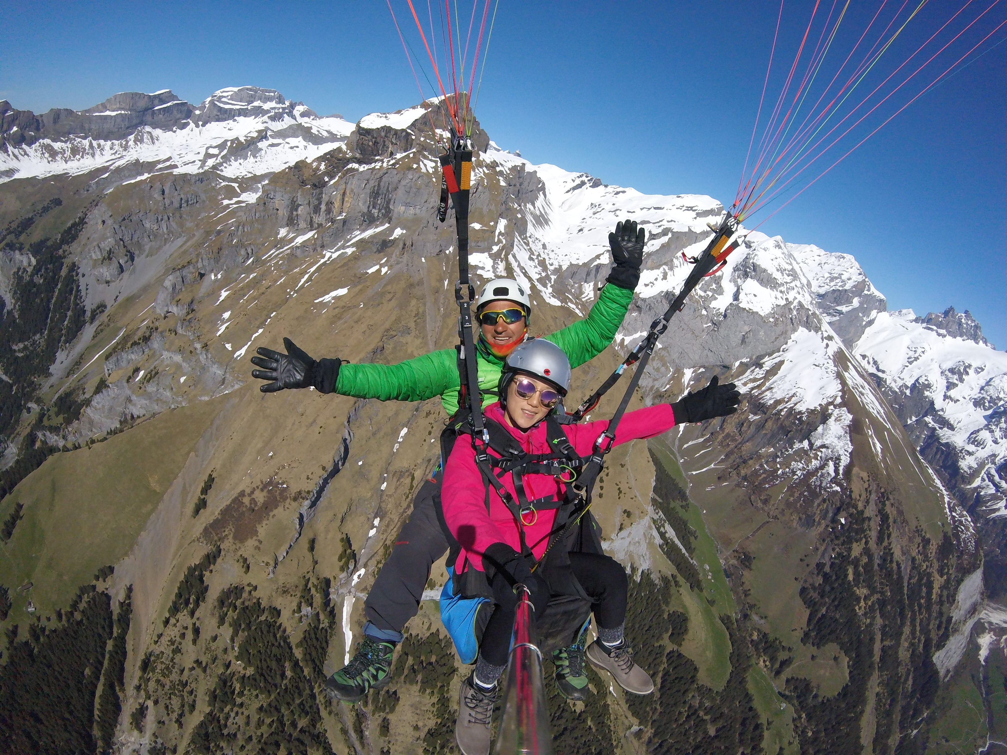 Thermisch tandem paragliding in Engelberg - Brunni (Engelberg).