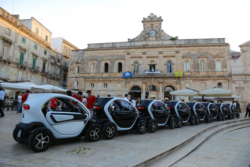 Vue lors de la balade en Twizy dans la Vallée d'Itria avec Pugliamare..