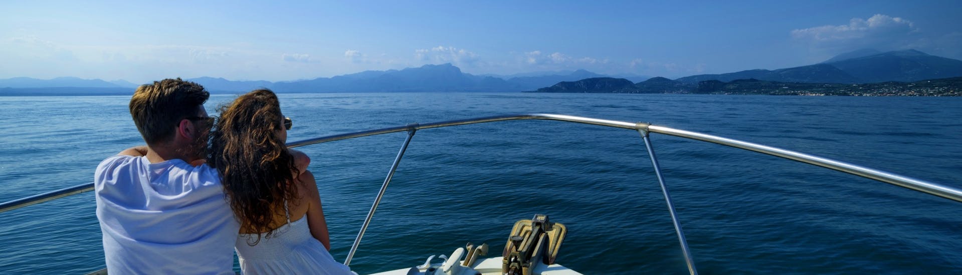 View of Lake Garda from one of our boats with GardaVoyager.