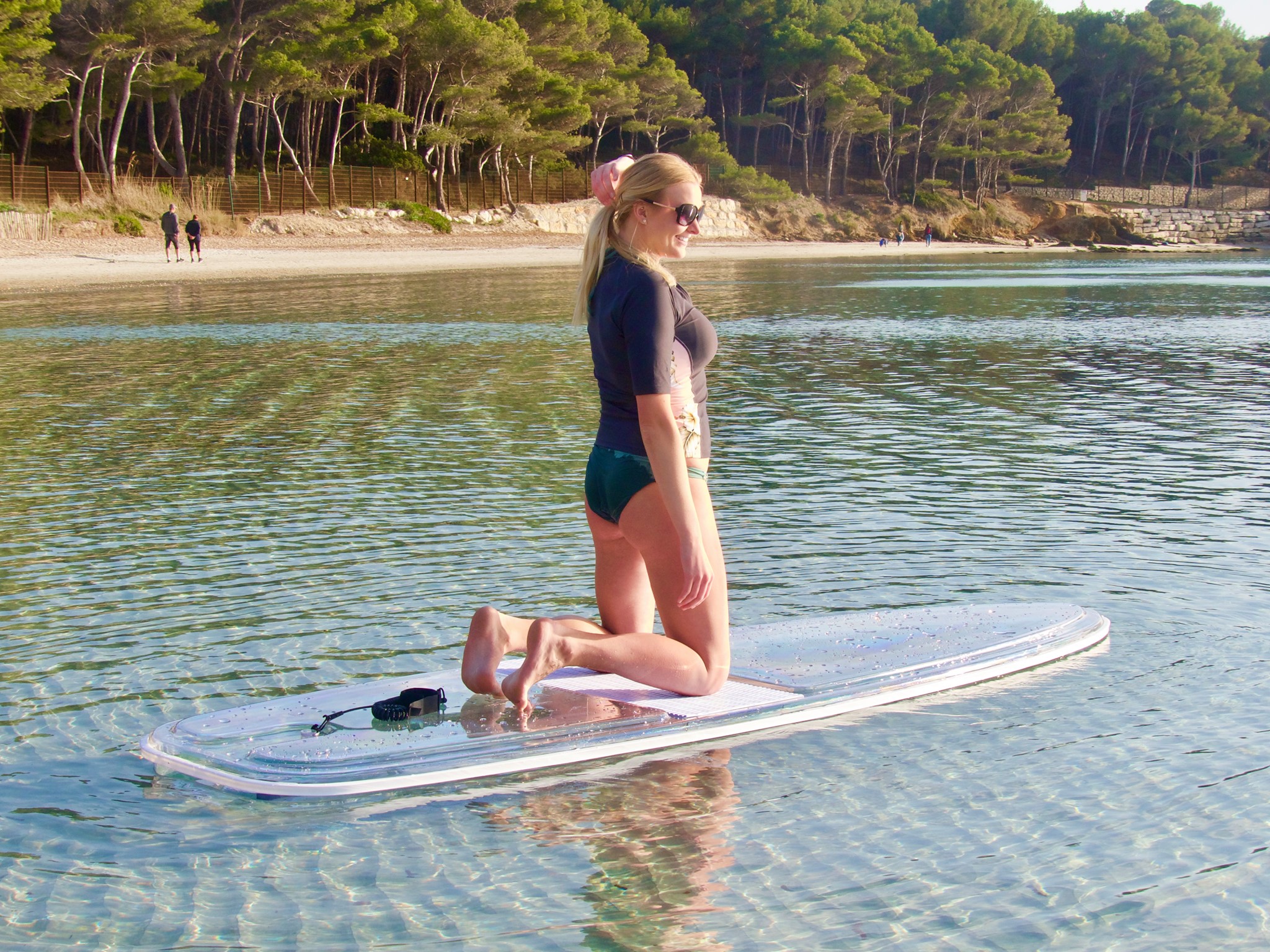 Privé Stand Up Paddle verhuur in Le Lavandou vanaf 7 jaar voor beginners met Transparent'Sea Bormes-les-Mimosas.