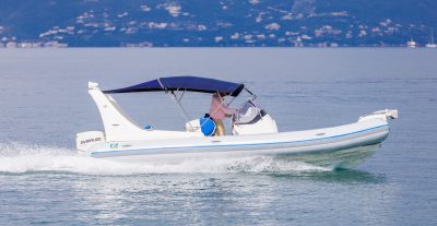 Participants on a private boat trip around Syvota and the Blue Lagoon during an activity provided by FunSea Corfu.