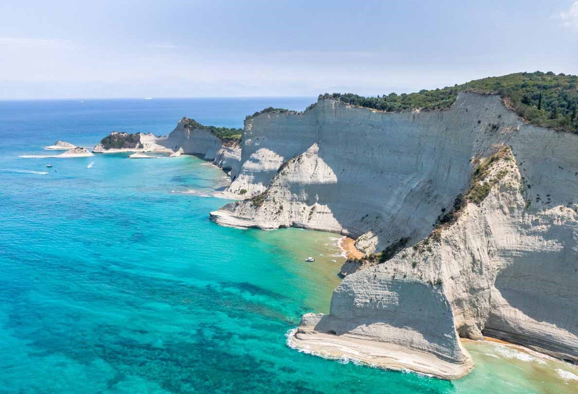 Paseo en barco privado desde Corfú a las Islas Diapontia.
