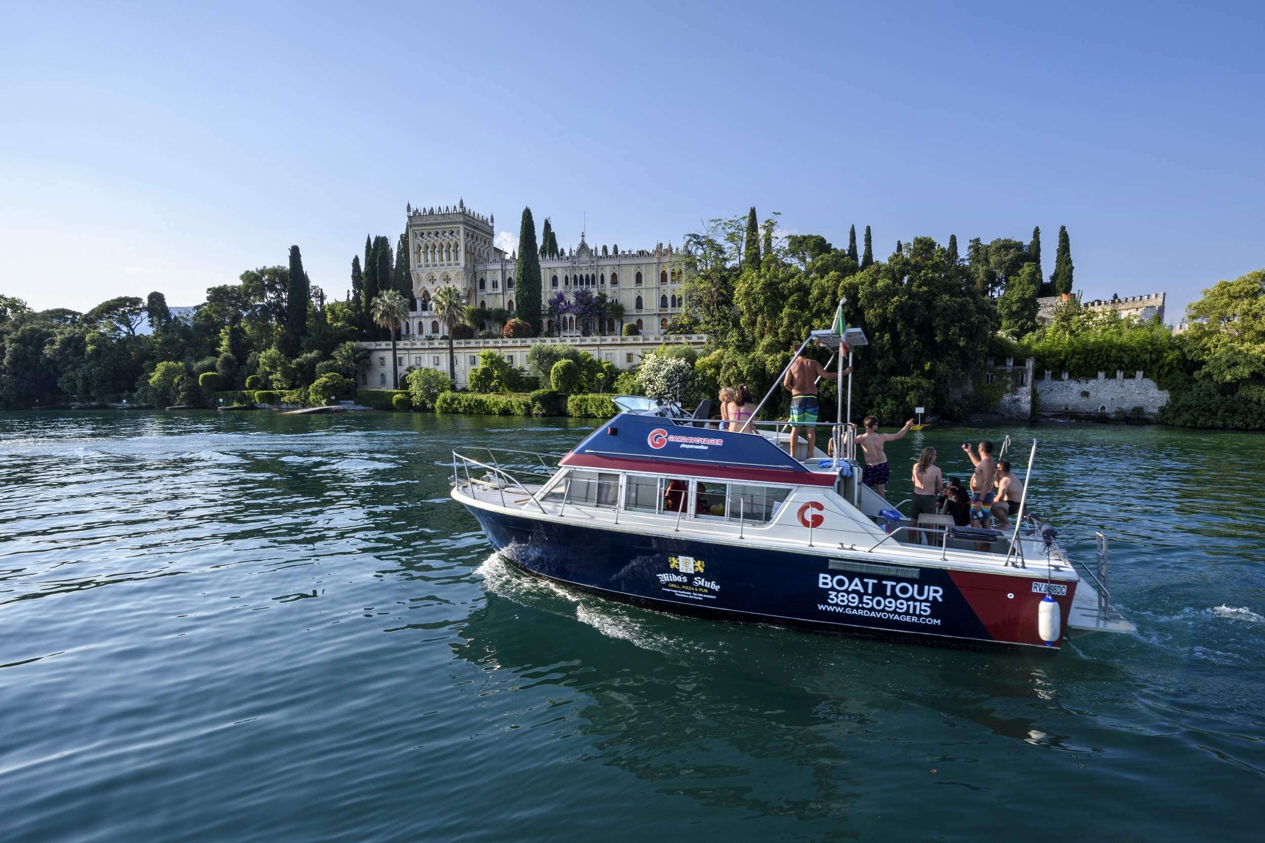 Bootstour am Morgen von Peschiera del Garda nach Sirmione.