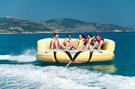 Banana Boat Ride and More on Alykes Beach in Zakynthos from Alykes Water Sports Zakynthos.