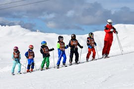 Kids Ski Lessons (from 3 y.) for Beginners from Swiss Ski School Klosters.