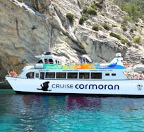 Our boat during a Boat Trip to Dragonera Island with Swimming with Cormoran Cruises Paguera.