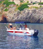 Photo taken during a boat rental in Torre Vado for up to 6 people with Rosa dei Venti Escursioni.