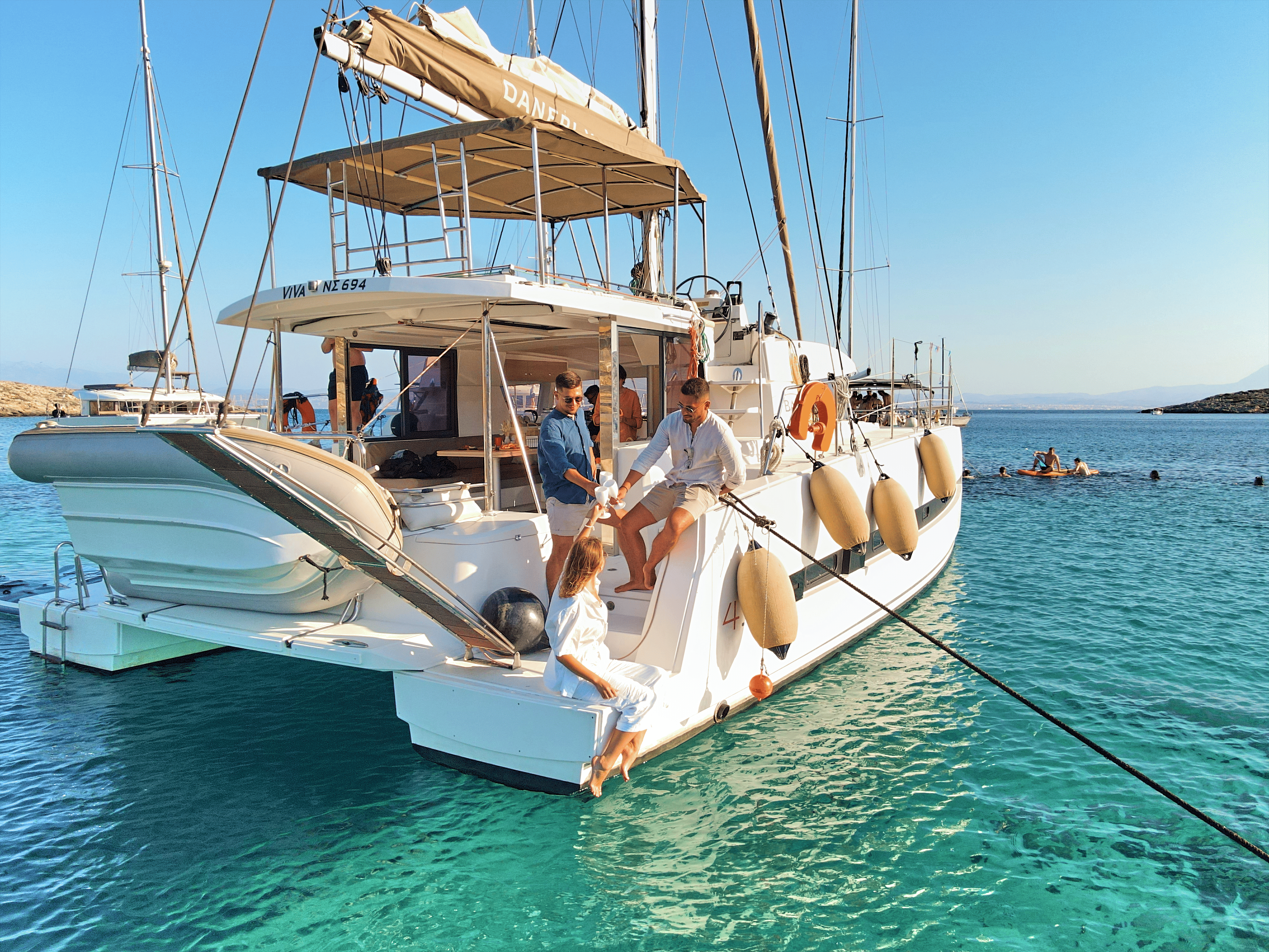 Katamarantour zur Insel Dia ab Heraklion bei Sonnenuntergang.