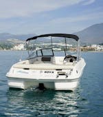 Our boat during a Boat Rental in Estepona (up to 6 people) with Licence with OfBlue Rental Boats.