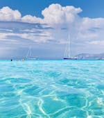 The cristal clear water during the Private Boat Trip to the Balos Lagoon & Gramvousa from Kissamos with Chania Balos Cruises.