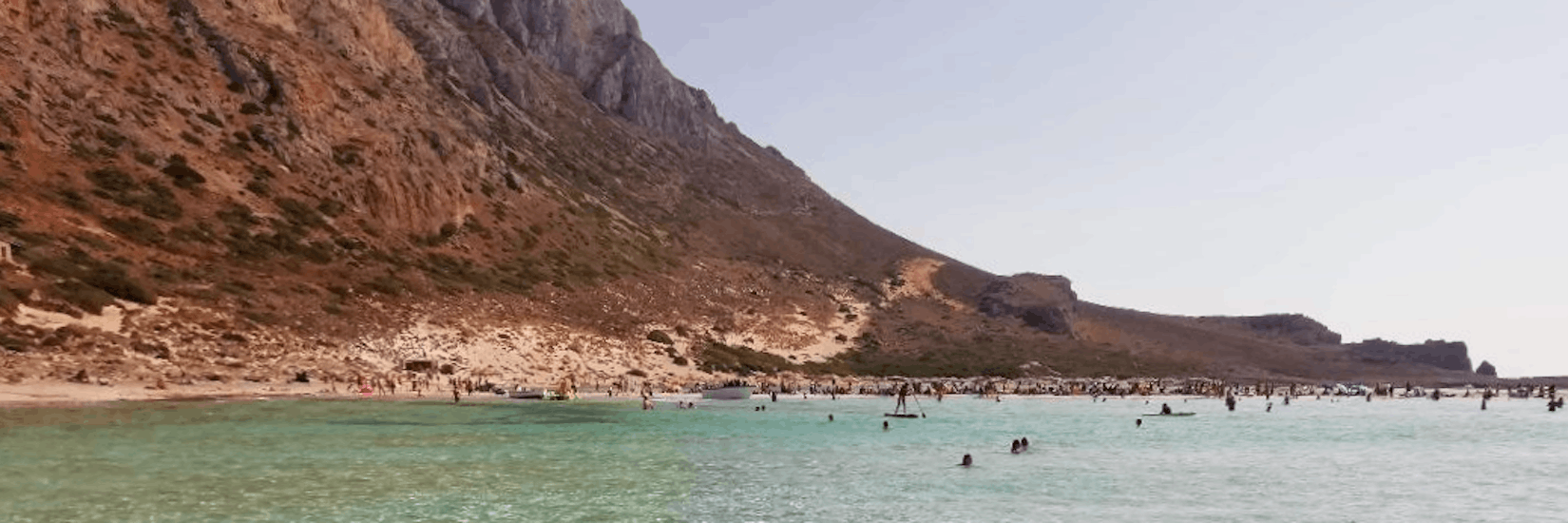 L'isola di Thodorou durante la gita in barca privata all'isola di Thodorou da Kissamos con Chania Balos Cruises.