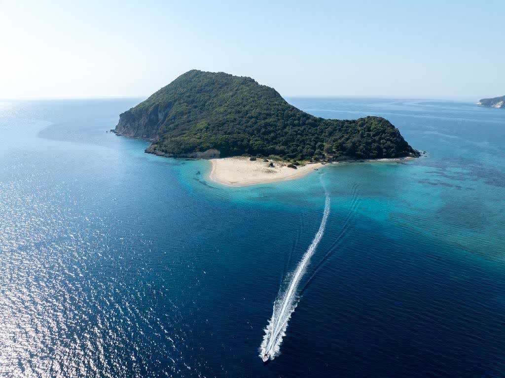 Balade en bateau Agios Sostis - Laganas Bay  & Baignade.