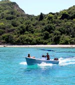Bateau taxi entre Agios Sostis & Turtle Island avec Traventure Zakynthos.