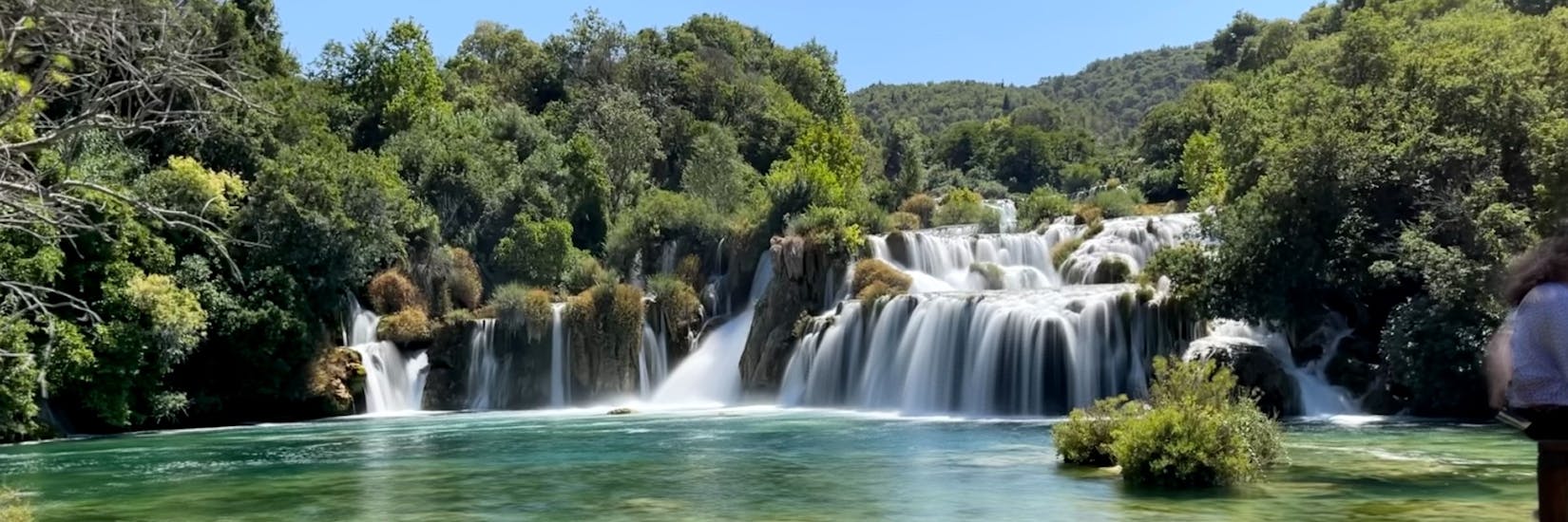 The famous Skradinski Buk falls which you can see during the Boat Trip to the Krka National Park from Šibenik with Anima Natura Šibenik.