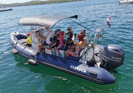 People on the boat during the Boat Trip to the islands of Zlarin, Prvić & Tijat from Šibenik with Anima Natura Šibenik.