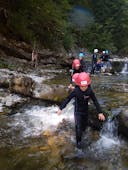 Children during the Private Kids canyoning in Windau with Outdoor Guide.Tirol.