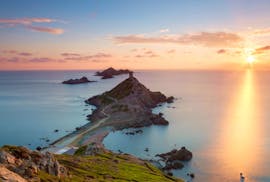 Vue lors de laBalade en bateau au coucher du soleil aux îles Sanguinaires avec Events Sensation Corse.