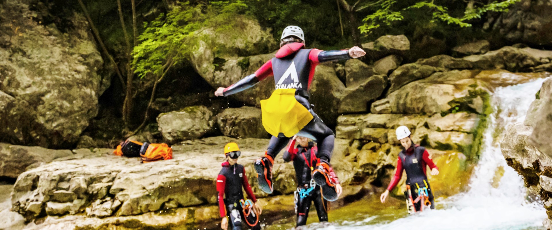 Canyoning di media difficoltà a Rocchetta Nervina - Canyon rio Barbaira.