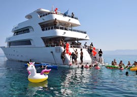 Luxury Yacht Trip to the Blue Lagoon from Paphos and Latchi from Paphos Sea Cruises Cyprus.