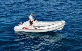 Picture of a RIB boat from the RIB boat rental service from Marina Yachting Cefalù up to 9 people.
