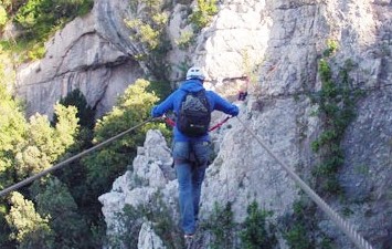 Leichte Klettersteig-Tour in Saint Bauzille de Putois - Massif du Thaurac mit Alteo Nature Saint Guilhem du Désert.