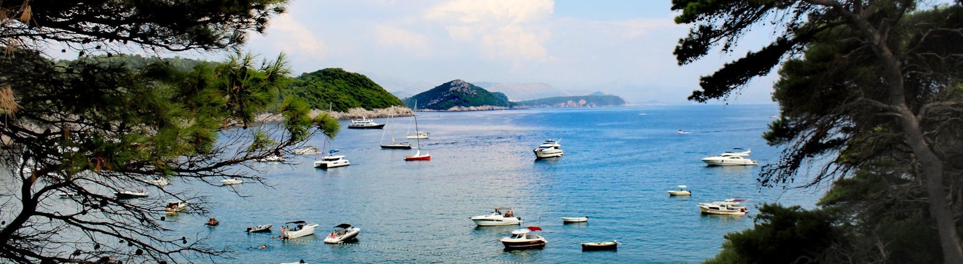 Picture of Sunj Beach during the boat trip to Sunj, Kolocep and the Blue Caves with Dubrovnik Islands Tours.