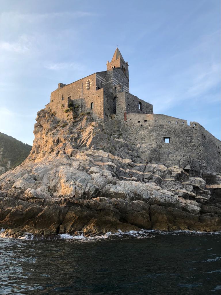 view of Porto Venere during the Private RIB Boat Trip to Porto Venere at Sunset with Aperitif con Nautical Rent Boat Tour Portovenere.
