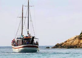 Picture of the great Christ Adonis, the vessel that will take you from Paphos to Coral Bay or Timi with Venus Sea Cruises.