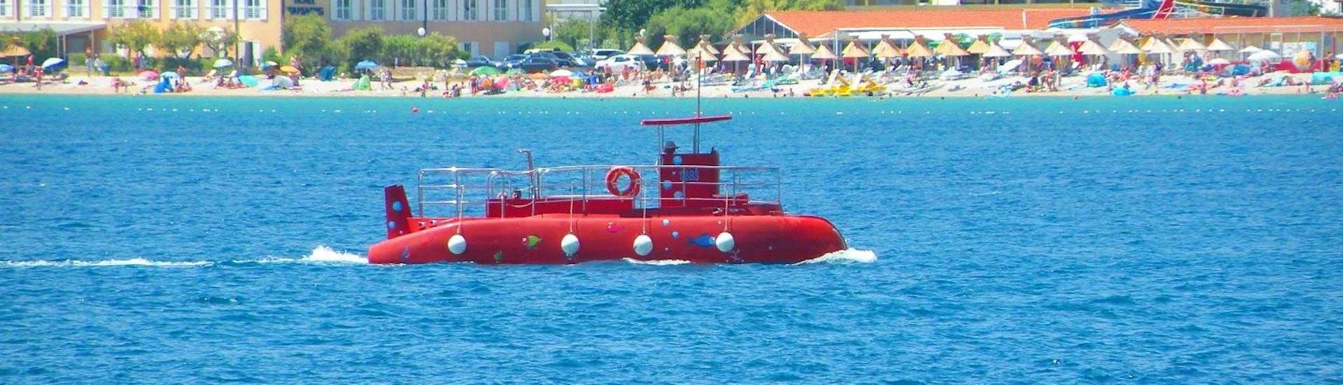 Blick von der Halb-U-Boot-Fahrt in Baška für Familien mit Kindern mit King Rent a Boat and Semi-Submarine.