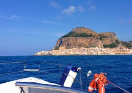 On our luxury yacht during a private yacht trip from Cefalù to Salina with an aperitif with Margy Charter.