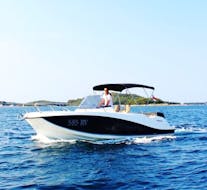 Bild eines Quicksilver Boots gemietet bei Lux Rent A Boat & Jet Ski Vrsar.
