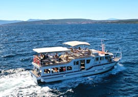 Our boat is headed to Grgur during the Boat Trip from Punat to 4 Islands with More Tours Punat.