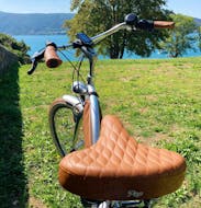 Image du vélo lors de la Location de vélo autour du lac d’Annecy avec Cayoti Veyrier-du-Lac.