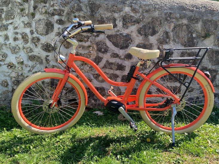 The bike is waiting for you and ready to be hire during the E-Bike Hire at Annecy Lake with Aperitif with Location de vélos Cayoti Veyrier-du-Lac.