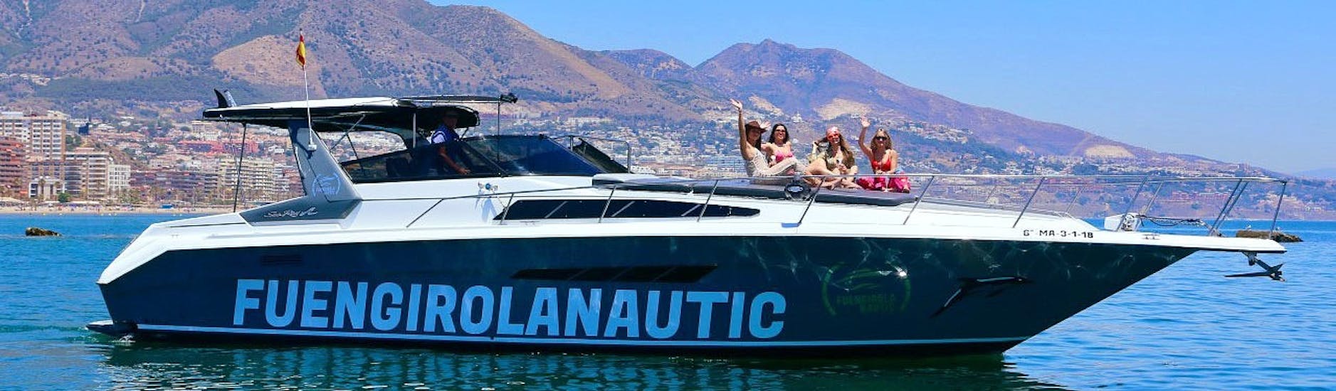 Picture of our boat during a Yacht Rental in Fuengirola (up to 12 people) with Fuengirolanautic.
