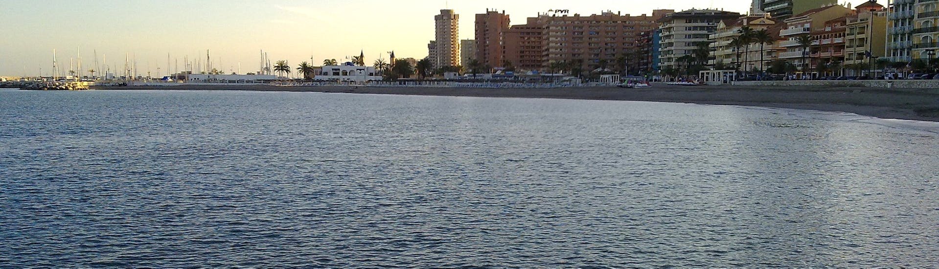 View of the port of Fuengirola during a Boat Rental in Fuengirola (up to 7 people) with Licence with Fuengirolanautic.