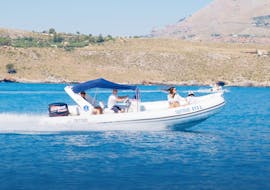 Photo of a day at the Riserva dello Zingaro with a RIB boat rental in Castellammare del Golfo (up to 10 people) by Marina Yachting Sicily Castellammare del Golfo.