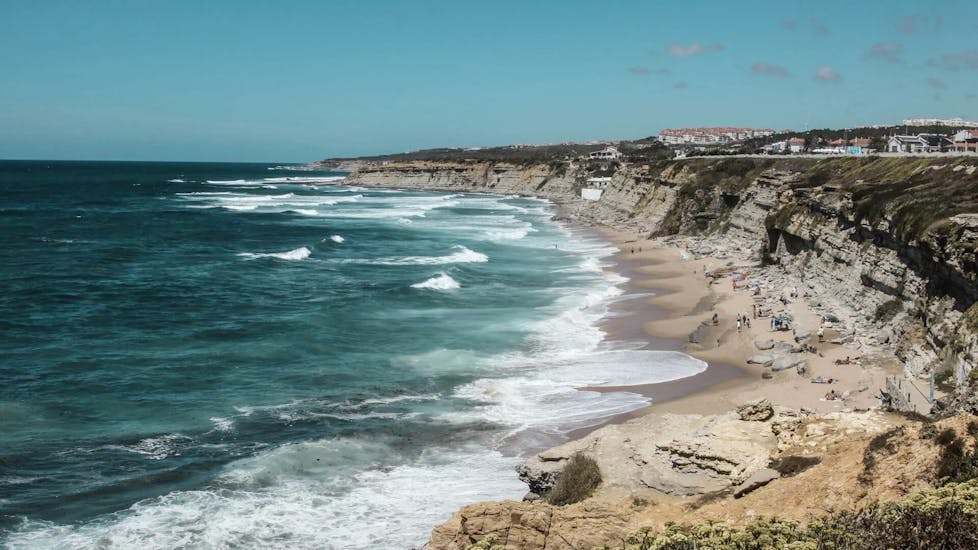 Praia do Matadouro, where the Private Surf Lessons for Beginners in Ericeira (from 7 y.) with Surf365 Ericeira take place.