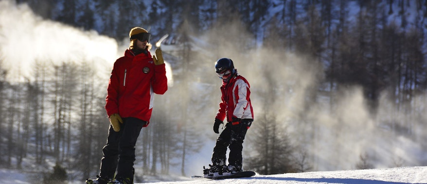 Kids Snowboarding Lessons (5-15 y.) for Intermediate Boarders