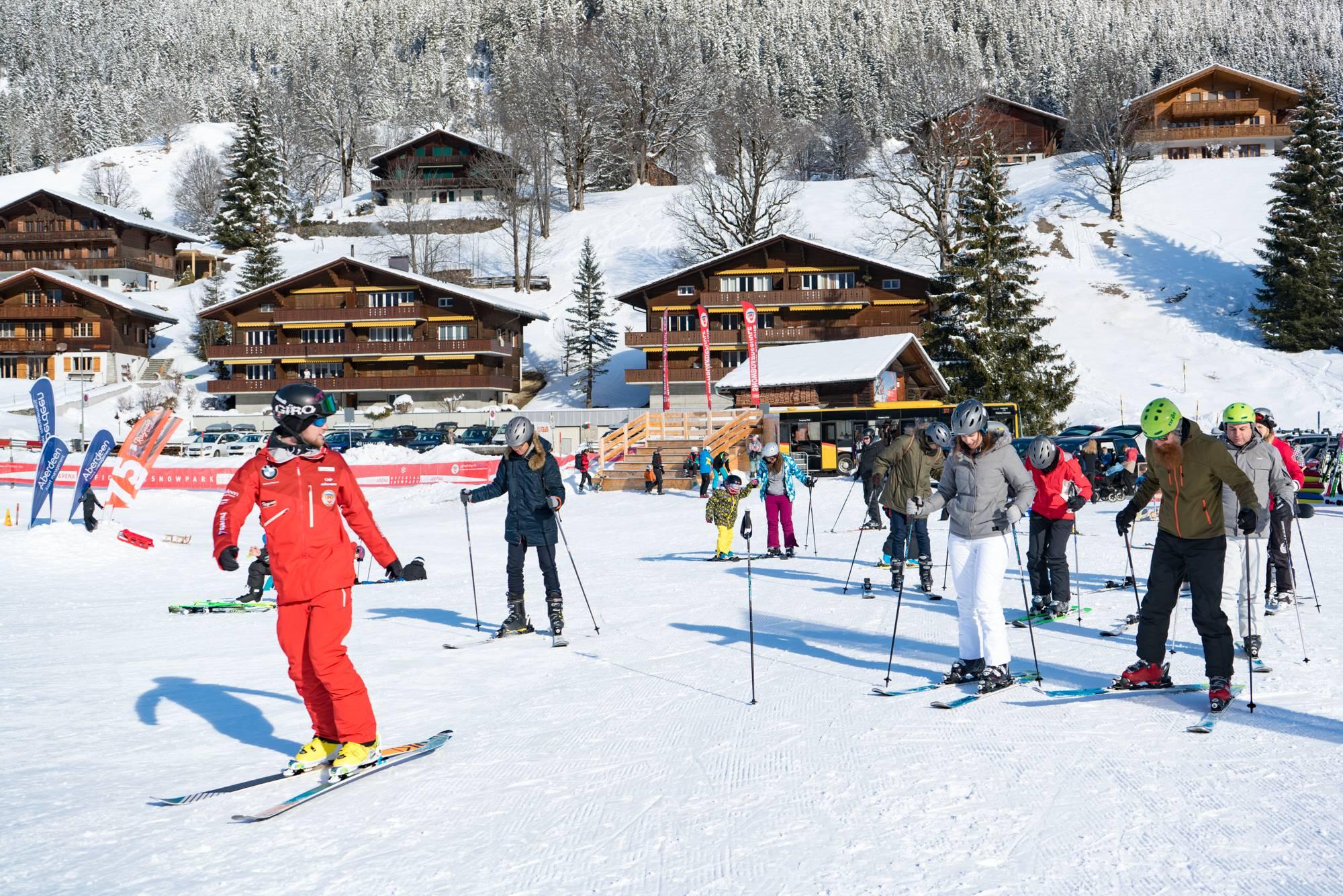 Adult Ski Trial Lessons + Ski Hire Package for First Timers Swiss Ski