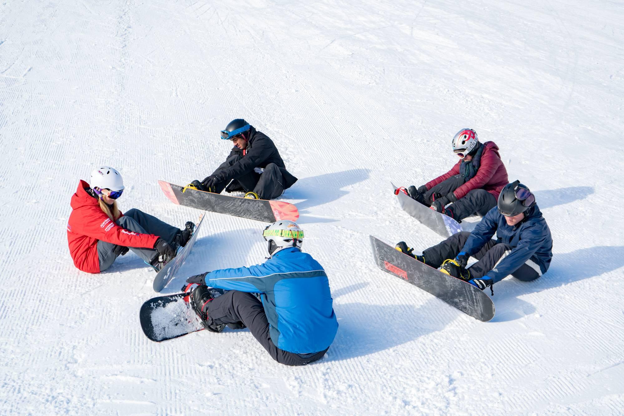 Adult Trial Snowboarding Lessons + Snowboard Hire for First Timers