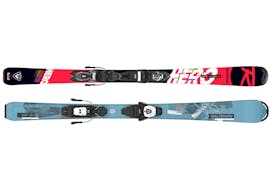 Example of skis for kids available at Ski Rental for Kids (100-150 cm) with ski rental shop Intersport Port del Comte.