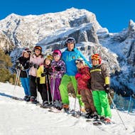A group of people during the Kids Ski Lessons (5-13 y.) for Experienced Skiers with  Scuola Sci Antelao San Vito di Cadore.