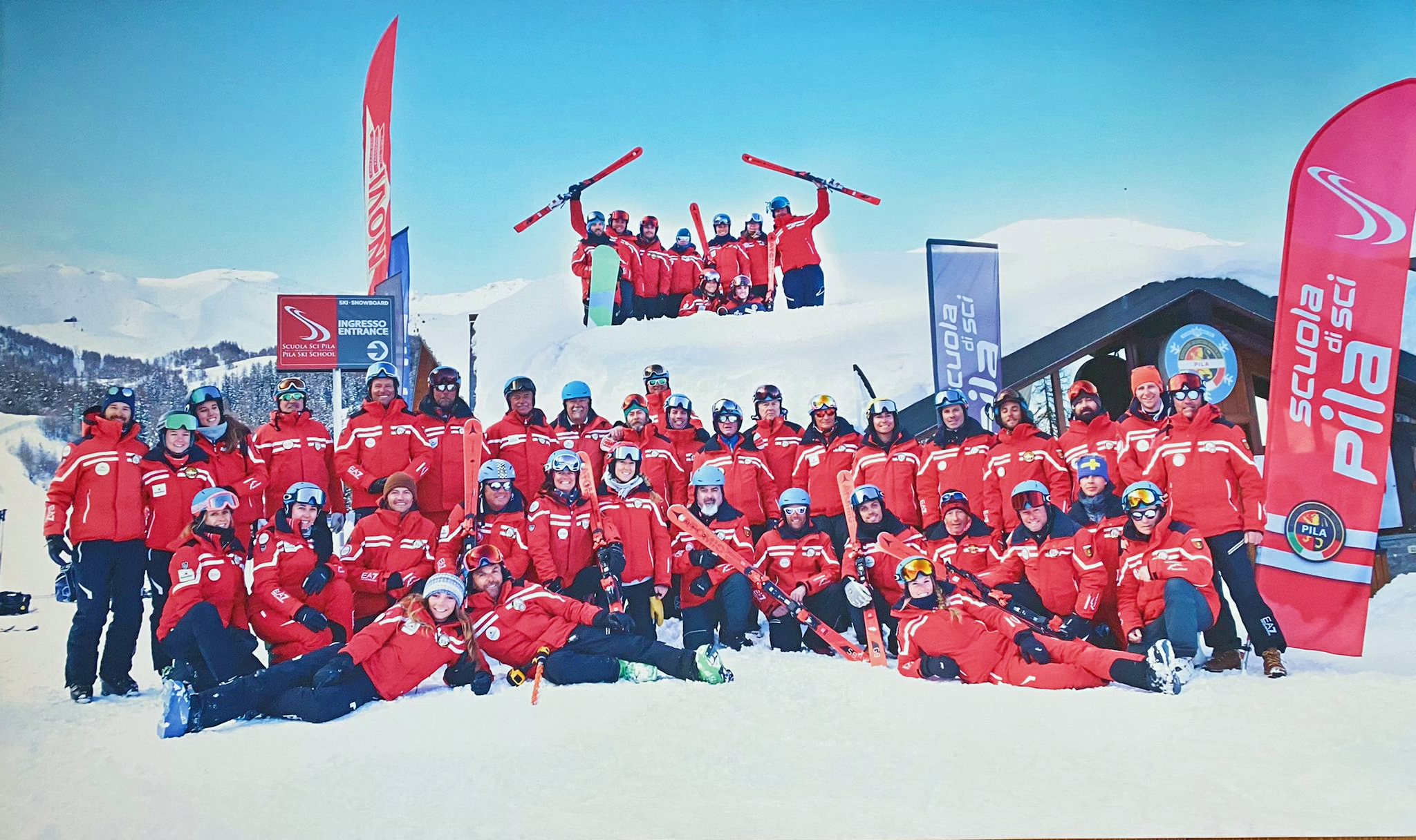 Ski Badge Italian Ski School Valle D'aosta Pila - or 1 Star