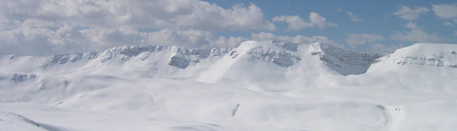 Vista durante le lezioni di sci per bambini (6-12 anni) per principianti con Scuola Sci Freeski Roccaraso.