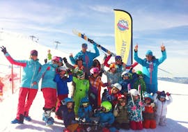 Clases de esquí para niños a partir de 7 años para debutantes con École de ski 360 Samoëns.