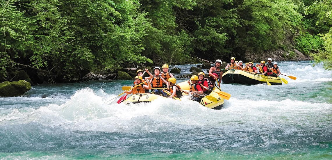 River Rafting on the Simme River near Interlaken with Outdoor Switzerland AG.
